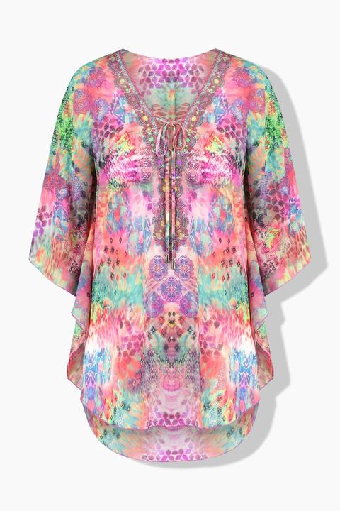 Actual product image Miamoda Loose fit all-over pattern blouse kaftan (46)