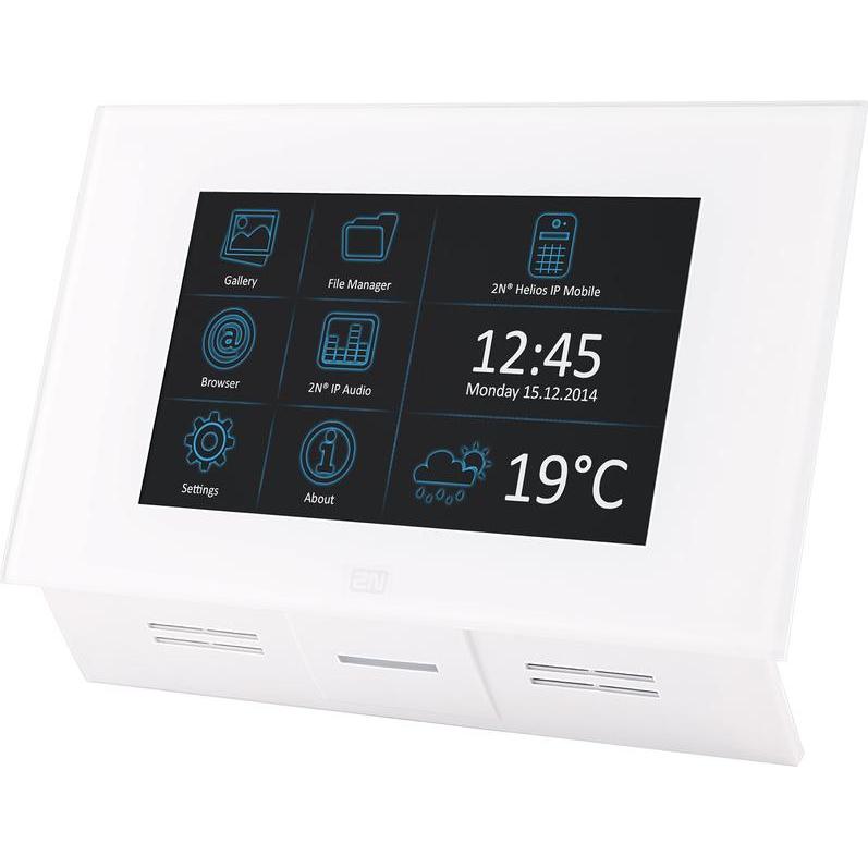2N, Campanello + Citofono, Indoor Touch Display PoE Bianco (Cablato)