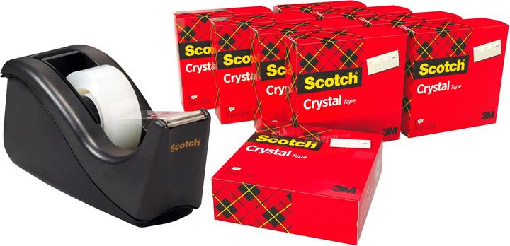 Produktbild Scotch Crystal Tischabroller inkl. Ersatzrollen (19 mm)