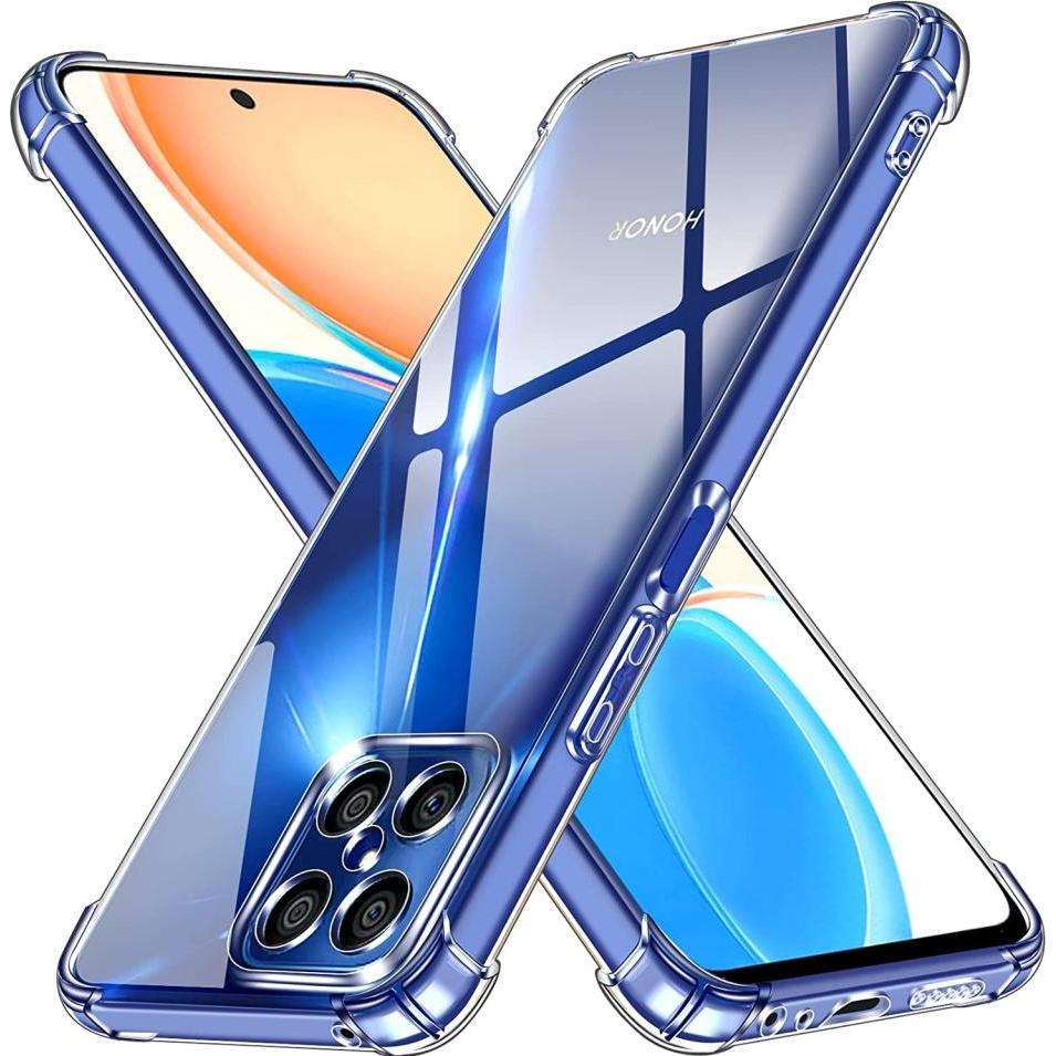 Screenguard Honor X8 Hülle Crystal Soft Airbag Bumper (Honor X8), Smartphone Hülle, Transparent