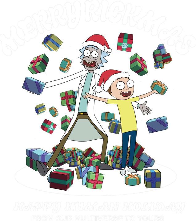 Immagine prodotto Rick And Morty Felpa Natale Adulto Unisex (S)
