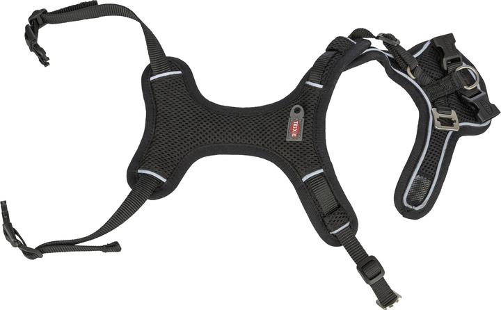 Image du produit Trixie Premium FlexMesh harness, wide fit,L:63–92cm/25mm,black (L, Chien, Général, Promenade)