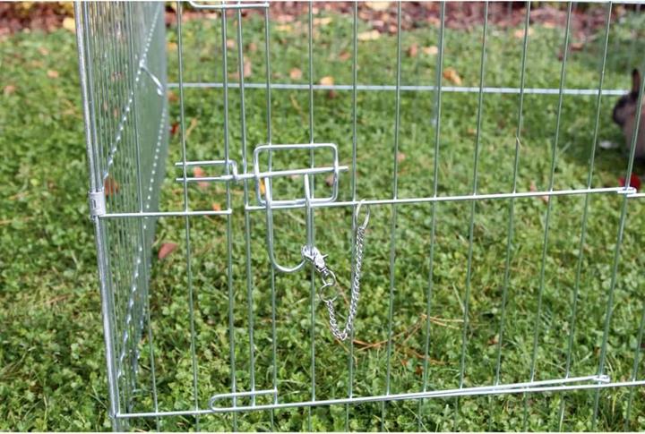 Image du produit Kerbl Enclos Easy, galvanisé, avec protection solaire, 115x115x60cm