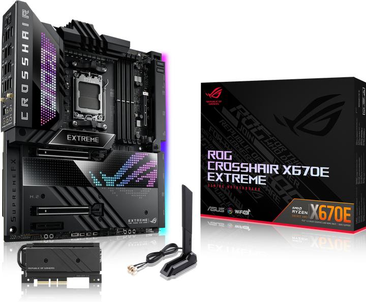 Image du produit ASUS Rog Crosshair X670e Extreme (AM5, AMD X670E, E-ATX)