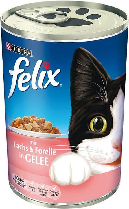 Immagine prodotto Felix Morsels or Treats Morsels in Jelly Salmon & Trout (Adulto, 48 pz., 400 g)