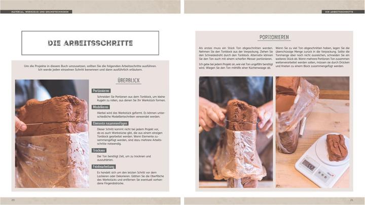 Produktbild Töpfern leicht gemacht - ohne Scheibe, mit selbsthärtendem Ton (Deutsch, Sarah Cambot, 2023)