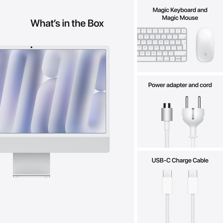 Actual product image Apple iMac 2024 (M4, 16 GB, 256 GB, Apple M4 8-Core)