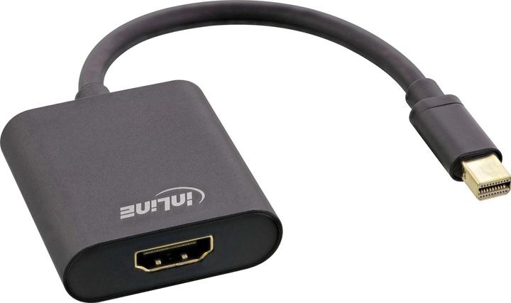 Immagine prodotto InLine Cavo adattatore Mini DisplayPort HDMI in alluminio con audio (HDMI, Mini DP, 15 cm)