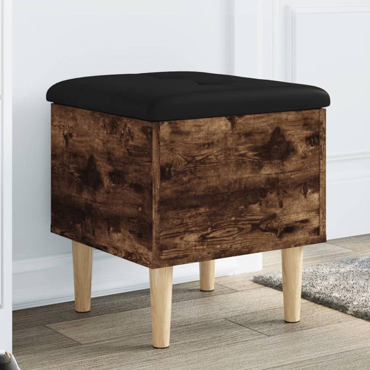 Immagine prodotto VidaXL Panca con contenitore in rovere fumé 42x42x46 cm (42 cm)