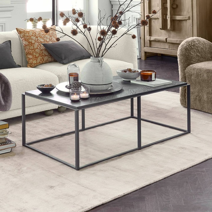 Produktbild Loberon Couchtisch Lumesto schwarz (120 x 70 x 42 cm)