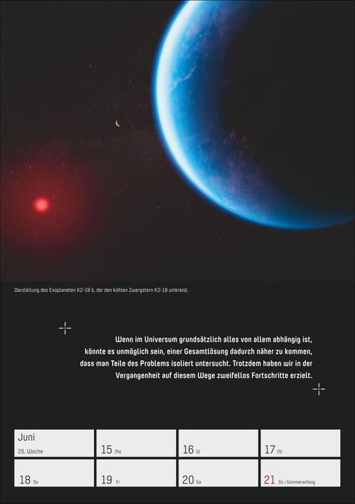 Actual product image Harenberg Stephen Hawking - Universum Wochenplaner 2026 - 53 faszinierende Bilder und Zitate