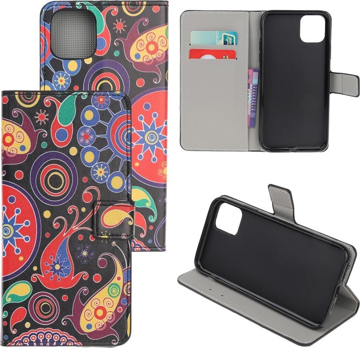 Actual product image Cover-Discount iPhone 12 / 12 Pro - Leather Case Paisley (Apple iPhone 12, Apple iPhone 12 Pro)