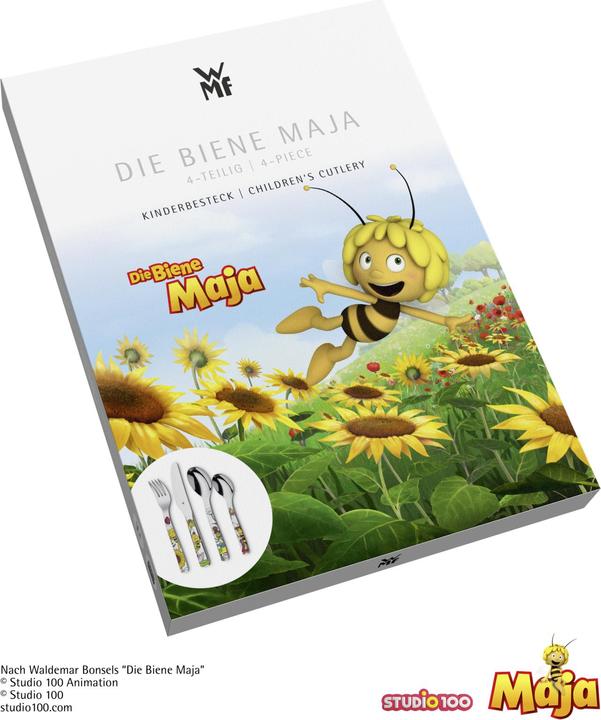 Produktbild Auerhahn Kinderbesteck 4tlg Biene Maja ab 3 Jahre Edelstahl poliert