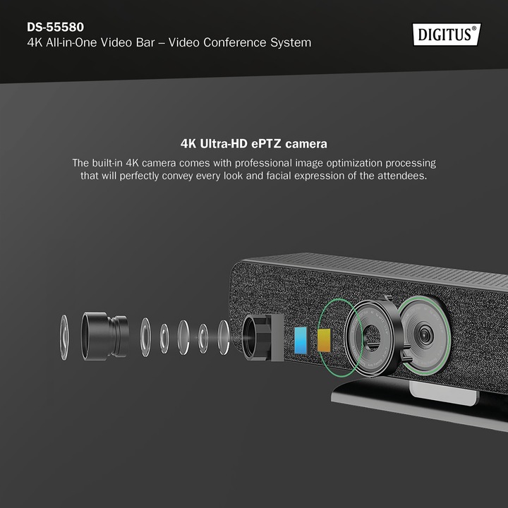 Produktbild Digitus 4K All-In-One Video Bar - Videokonferenz-System