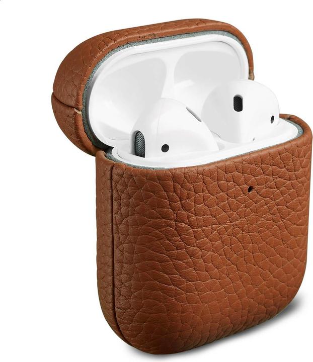Immagine prodotto Accezz Echt Lederen Case AirPods 1 / 2 - Cognac (Coperchio della custodia di ricarica)