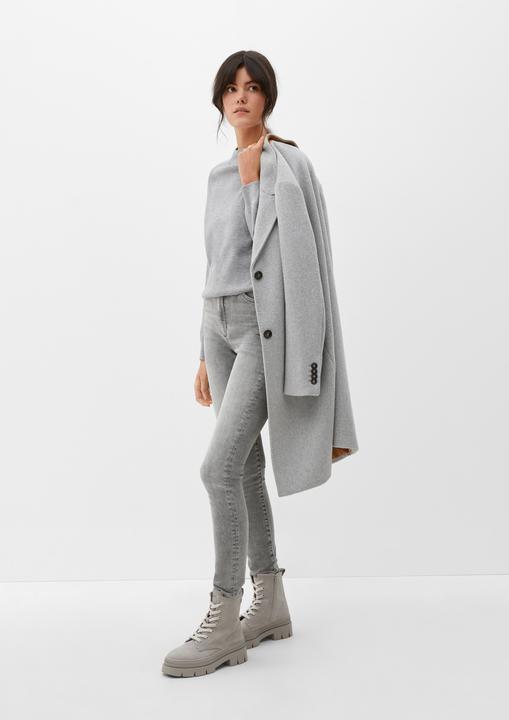 Produktbild s.Oliver Strickpullover Strickpullover mit Fledermausärmeln (42)