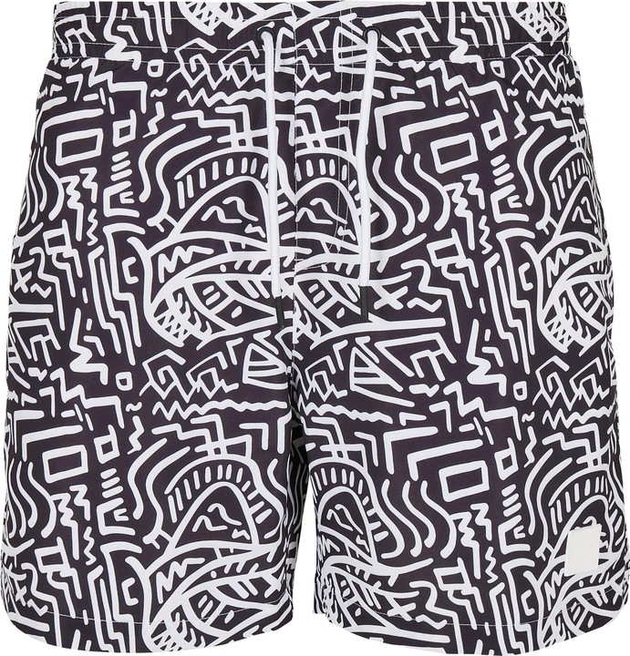 Urban Classics Pattern Swim Shorts