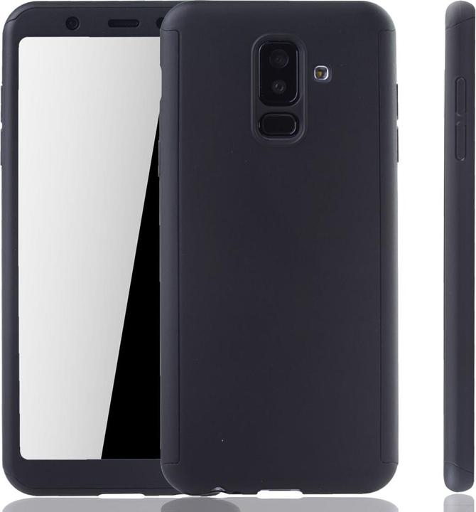 Actual product image König Design Case Mobile Protection for Samsung Galaxy A6 Plus (2018) Cover Screen Protector Black