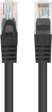 Image du produit Lanberg PCU5-10CC-0025-BK Câble réseau 0,25 m Cat5e U/UTP (UTP) Noir (U/UTP, CAT5e, 0.25 m)