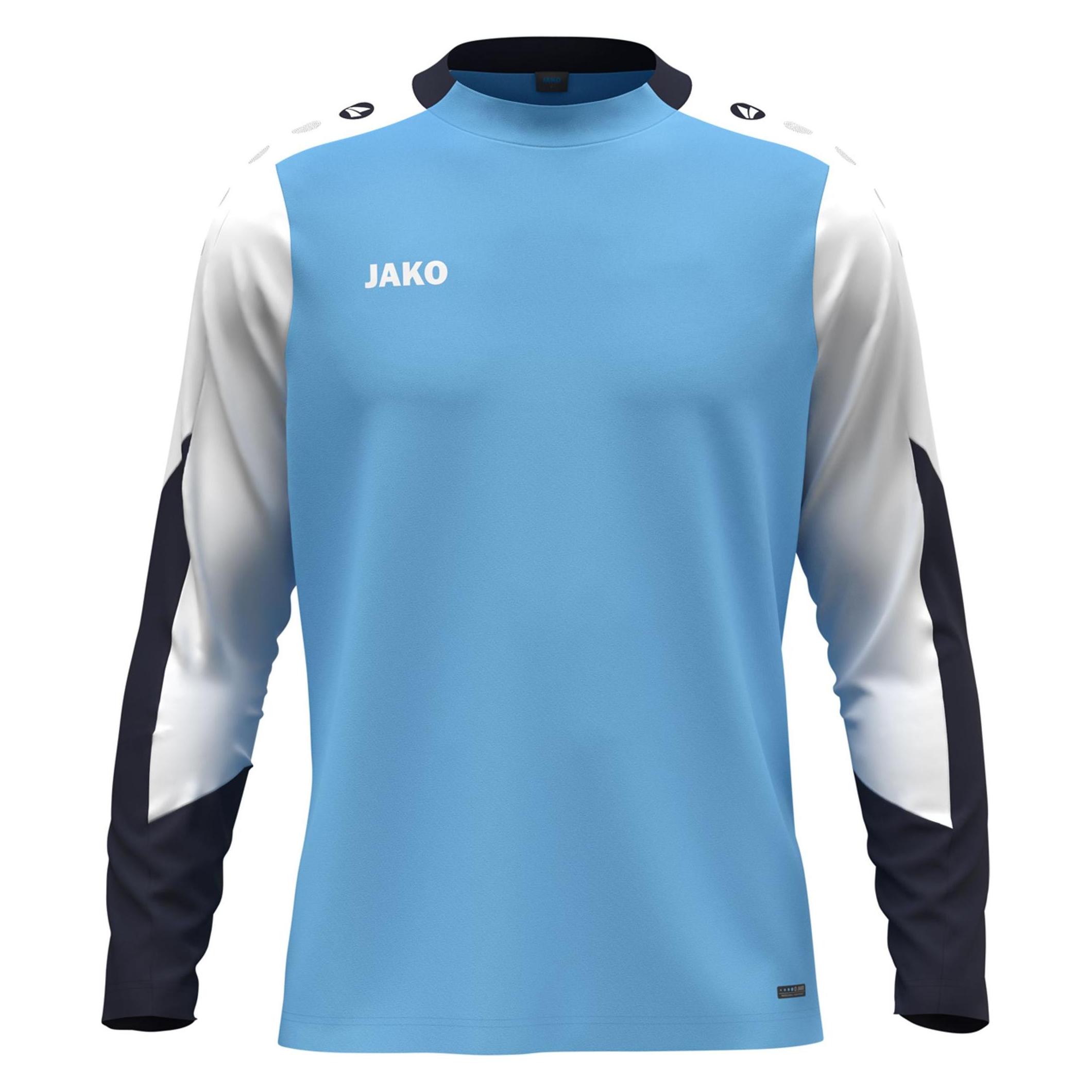Jako, Unisex, Pullover, Longsleeve Dynamic, Mehrfarbig, Weiss, Blau, (L)