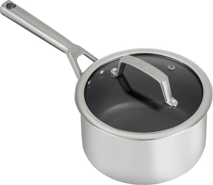 Actual product image Ninja NIA pot set 3 pcs. w.GD stainless steel (Saucepan, Aluminium, Stainless steel, 16 x 27.80 cm)