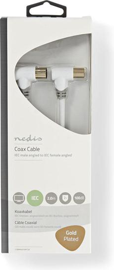 Produktbild Nedis Koaxialkabel 100 dB IEC (koaxial) männlich in Angul (Antennenkabel)