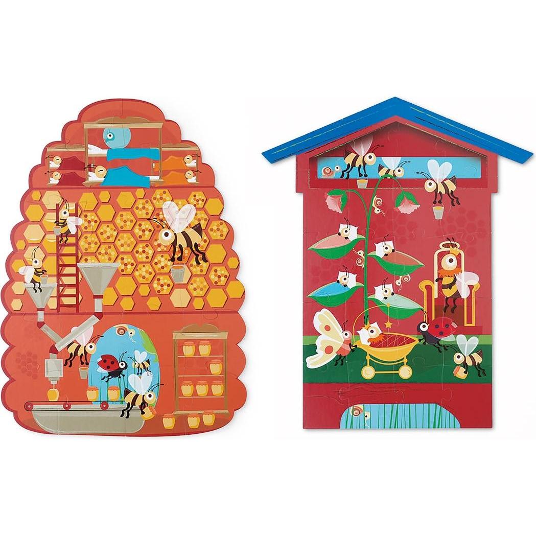 Thumbnail - Scratch Konturpuzzle Biene beidseitig (20 Teile)