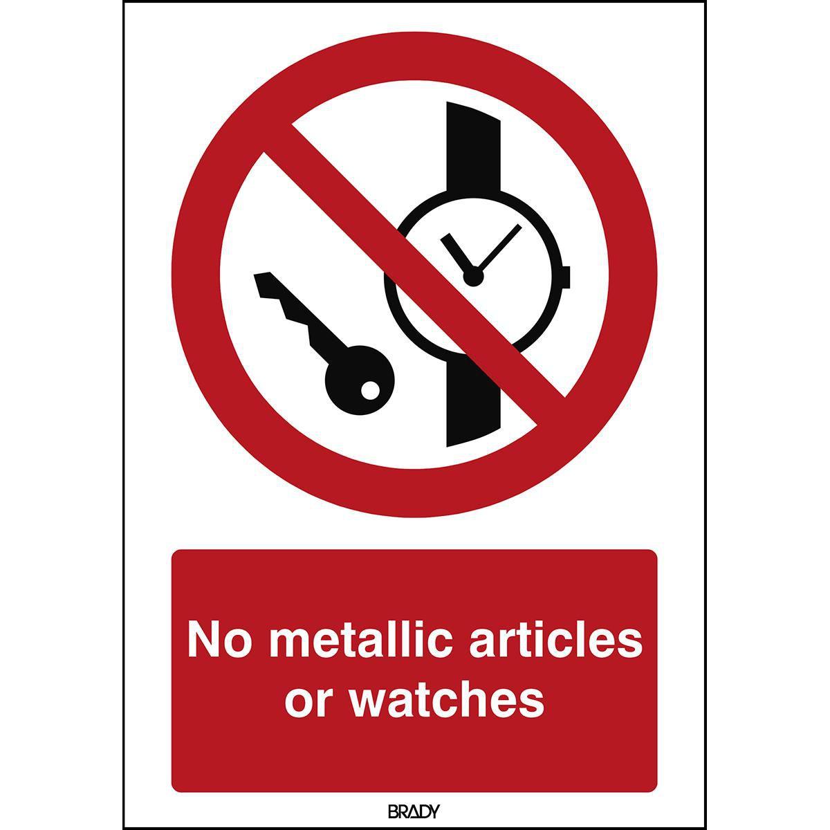 Brady, Sicherheitskennzeichnung, ISO Safety Sign - No metallic