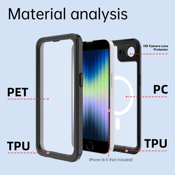 Produktbild 4smarts Wasserdichte Hülle Stark (Apple iPhone 16e, Apple iPhone 17e)