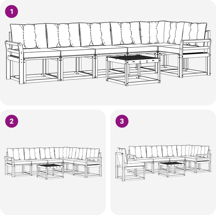 Produktbild vidaXL Sofa Set