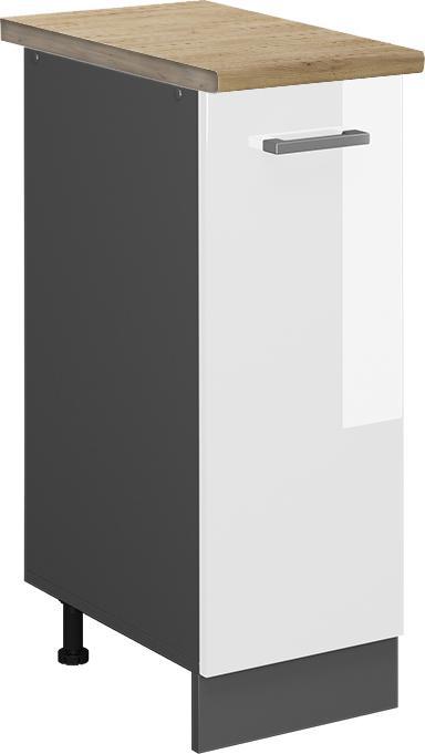 Anthrazit, Goldkraft Eiche, Weiss, Weiss Hochglanz