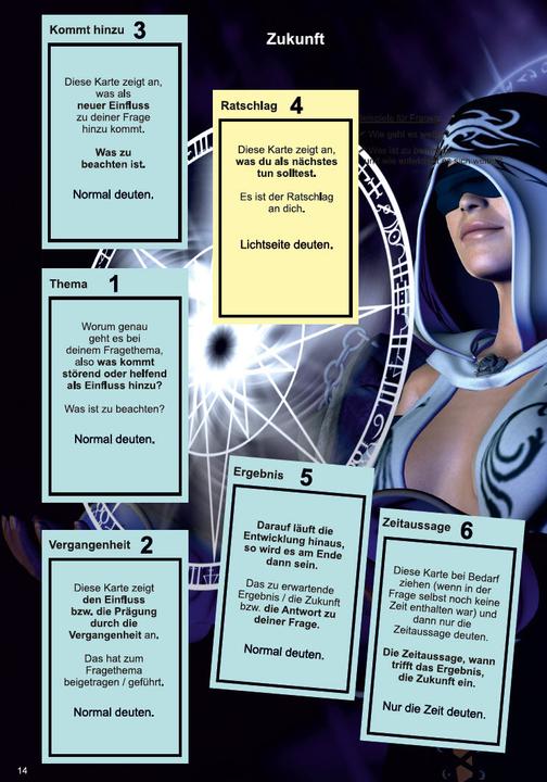 Produktbild Legeschablonen Lenormand, Tarot als Unterlage beim Kartenlegen (Deutsch, Angelina Schulze, 2021)