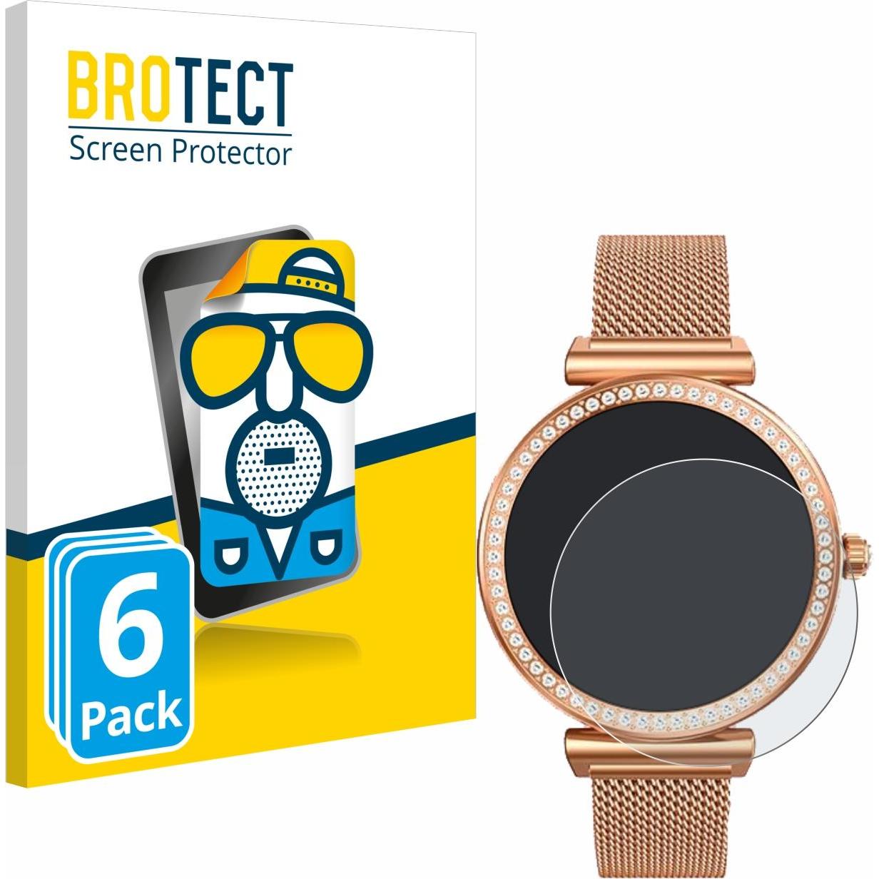 BROTECT Entspiegelungsfolie Displayschutz Displayschutzfolie Folie Matt, Smartwatch Schutzfolie, Schwarz