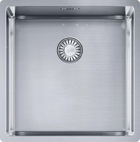 Franke Box BXX 110-40/ BXX 210-40 Stainless steel 127.0671.563 (Fitted sink, Undermount sink, 45 cm, 40 cm)