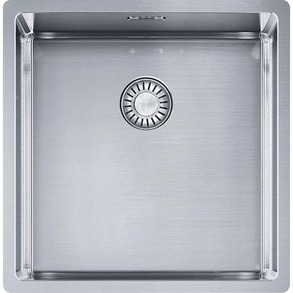 Franke, Lavello, Box BXX 110-40/ BXX 210-40 Acciaio inox 127.0671.563 (Lavello montato, Lavello sottopiano, 45 cm, 40 cm)