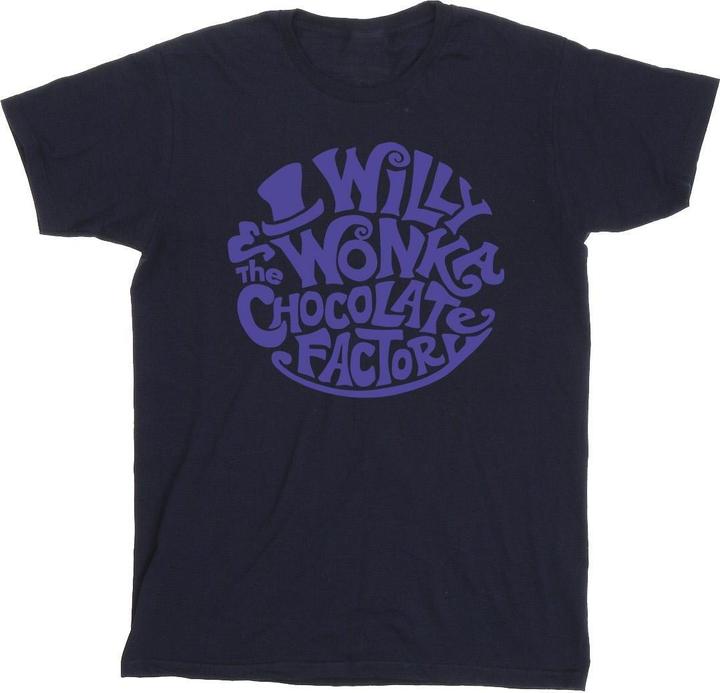 Produktbild Willy Wonka & the Chocolate Factory Typed Logo TShirt Mädchen (140, 146)