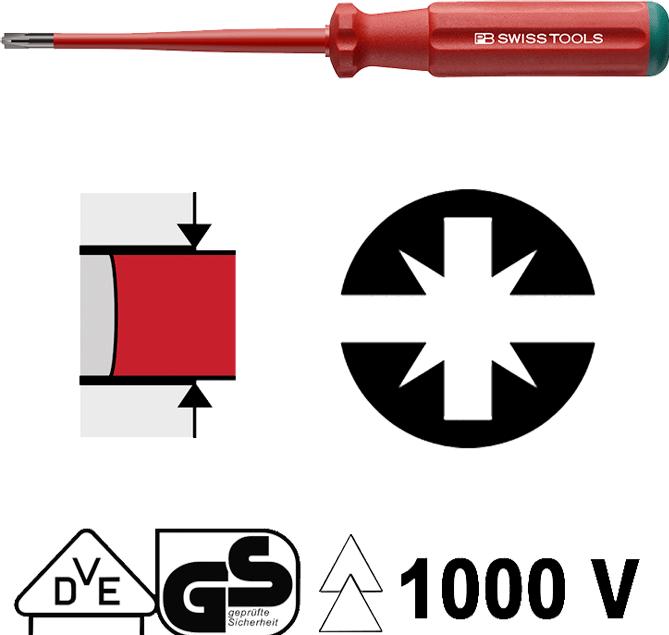 Image du produit PB Swiss Tools Schraubenzieher (Vis fendues, Cruciforme PZ)