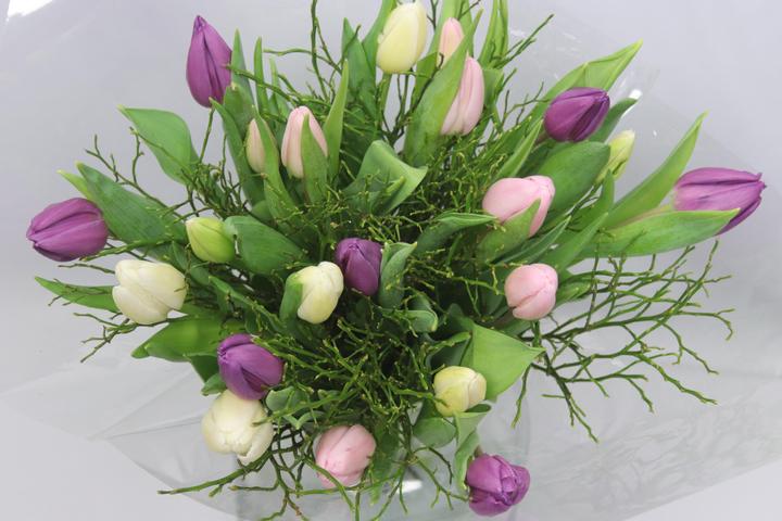 Immagine prodotto Bouquet Tulipani con erbe di mirtillo