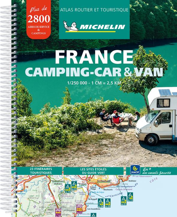 Michelin MichelinAtlasFranceCamping-car&van(A4-Spirale) (Französisch, 2023)
