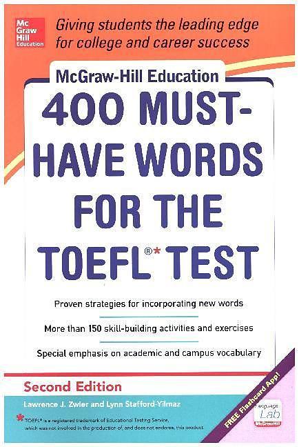 Produktbild 400 Must-Have Words for the TOEFL (Englisch, Lawrence Zwier, Lynn Stafford-Yilmaz, 2014)