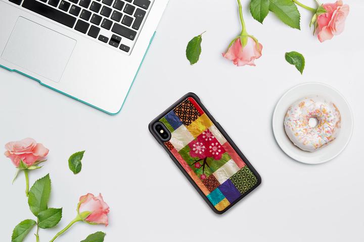 Actual product image Ikins SmartPhone case iPhone XS Max cherry blossom black (Apple iPhone XS Max)