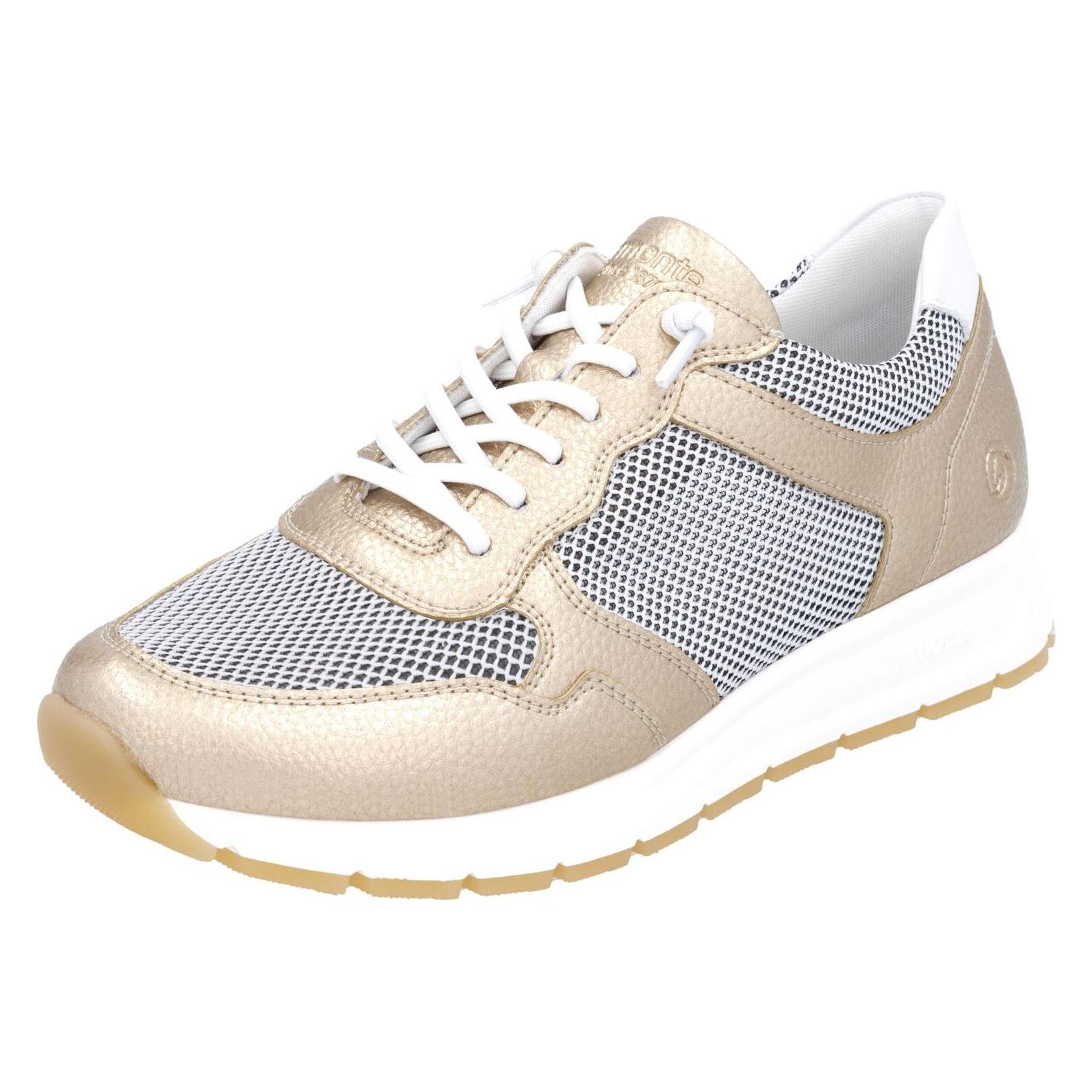 Remonte, Vrouwen, Sneakers, Sneaker, Wit, Beige, Goud, (39)