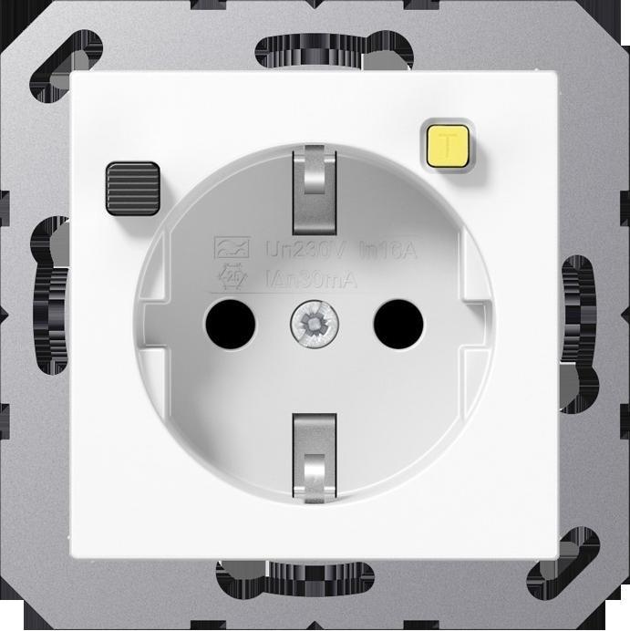 JUNG A5520.30WW FI-SCHUKO Steckdose