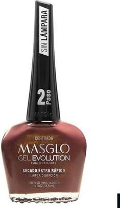 Actual product image Masglo GEL EVOLUTION Nail Polish Gel Effect No UV Led Lamp Required Lasts up to 12 Days 1 Piece Cent (Gel-Effect Nail Polish)