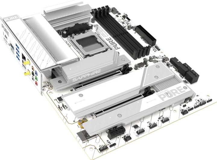 Immagine prodotto Sapphire PURE X870A WIFI7 1xHDMI 1.4 1xDP 1.2 (AM5, AMD X870, ATX)
