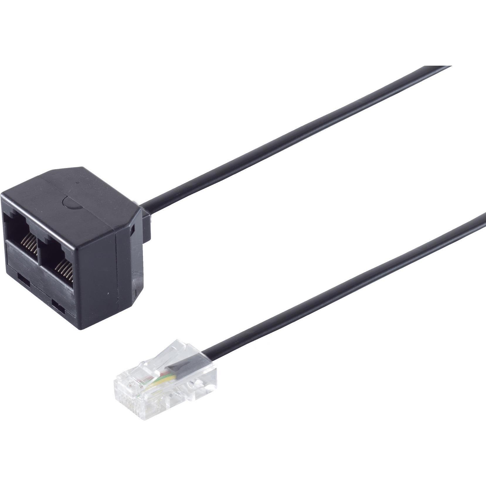 Thumbnail - Shiverpeaks S/CONN maximum connectivity Adapter Modular Verbinder-Western-Stecker 8/4 auf 2 Western-Kupplung..., Telefon...