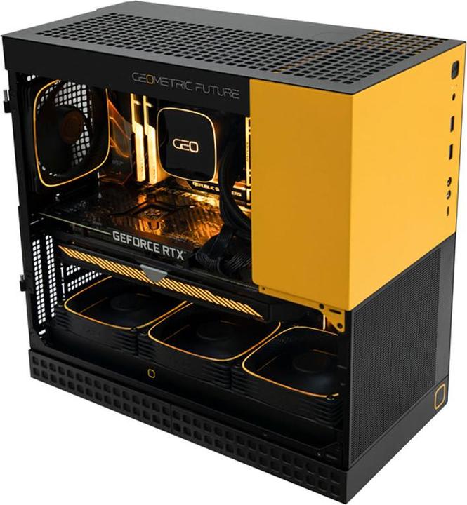 Actual product image Geometric Future King Arthur Midi-Tower case - black (Mini-ITX, ATX, Mini-ATX)
