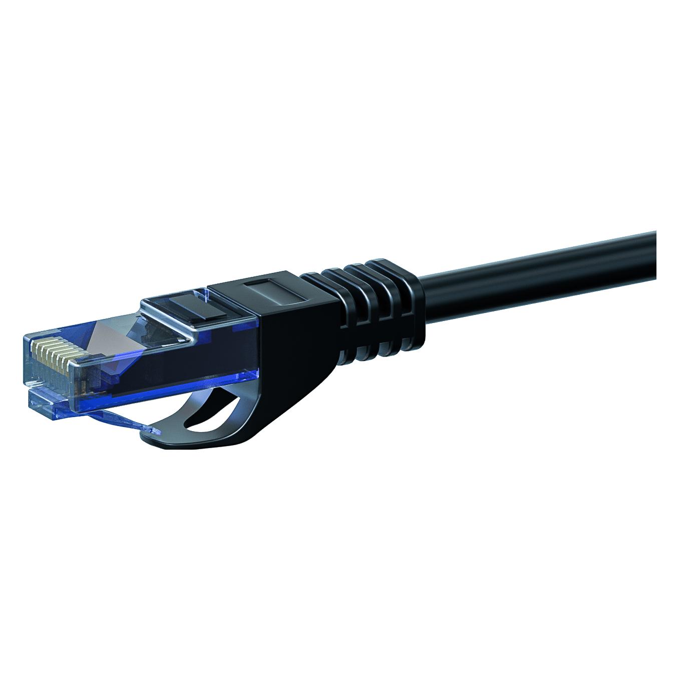 Danicom CAT6a Netzwerkkabel 100% Kupfer - U/Utp - 0, 15 Meter - Schwarz (U/Utp, CAT6a, 0.15 m), Netzwerkkabel