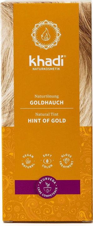 Produktbild Khadi Pflanzenfarbe Goldhauch - Blond bis Kupfer - Teinture aux Plantes plaquette d'or (Doré, Blond)