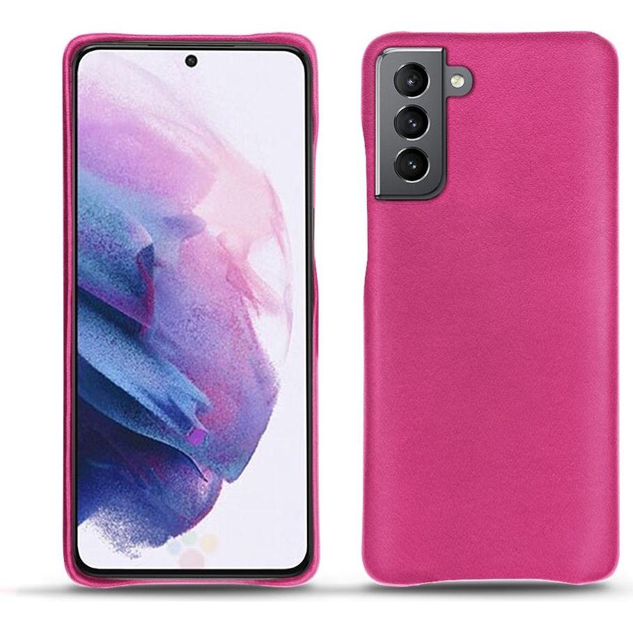 Noreve Lederschutzhülle (Samsung Galaxy S21), Smartphone Hülle, Rosa